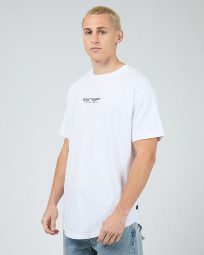 Silent Thoery Invest Scoop Tee - White