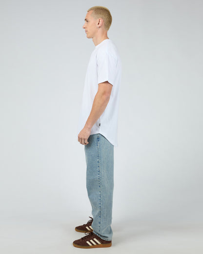 Silent Thoery Invest Scoop Tee - White