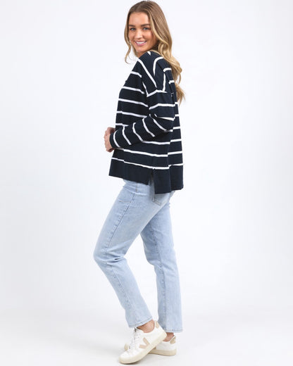 Jayne Stripe Throw on Top
