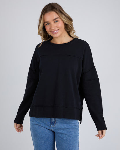 Jayne Throw on Fleece - Black