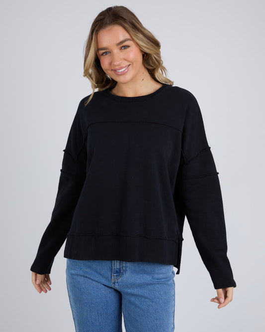 Jayne Throw on Fleece - Black