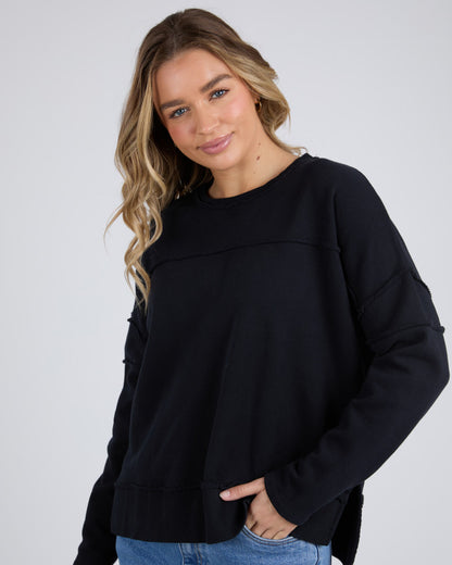Jayne Throw on Fleece - Black
