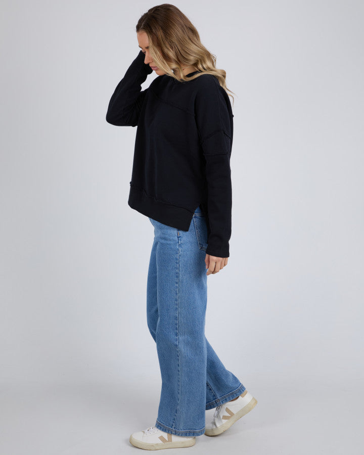 Jayne Throw on Fleece - Black