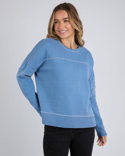 Jayne Throw on Fleece - Coronet Blue