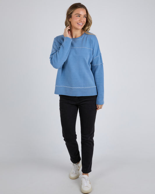 Jayne Throw on Fleece - Coronet Blue