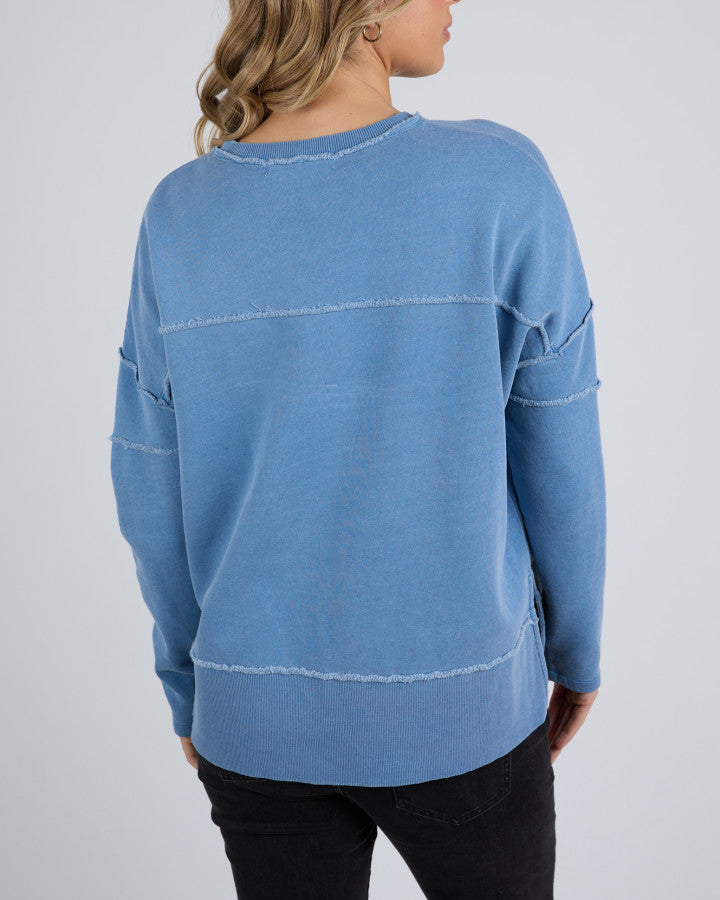 Jayne Throw on Fleece - Coronet Blue