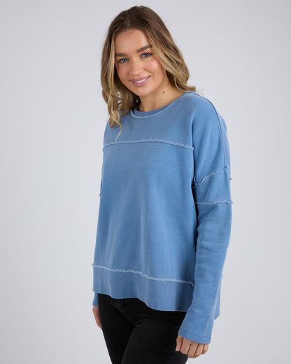 Jayne Throw on Fleece - Coronet Blue