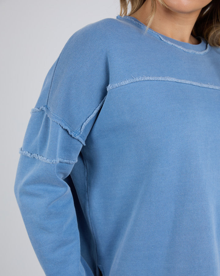 Jayne Throw on Fleece - Coronet Blue