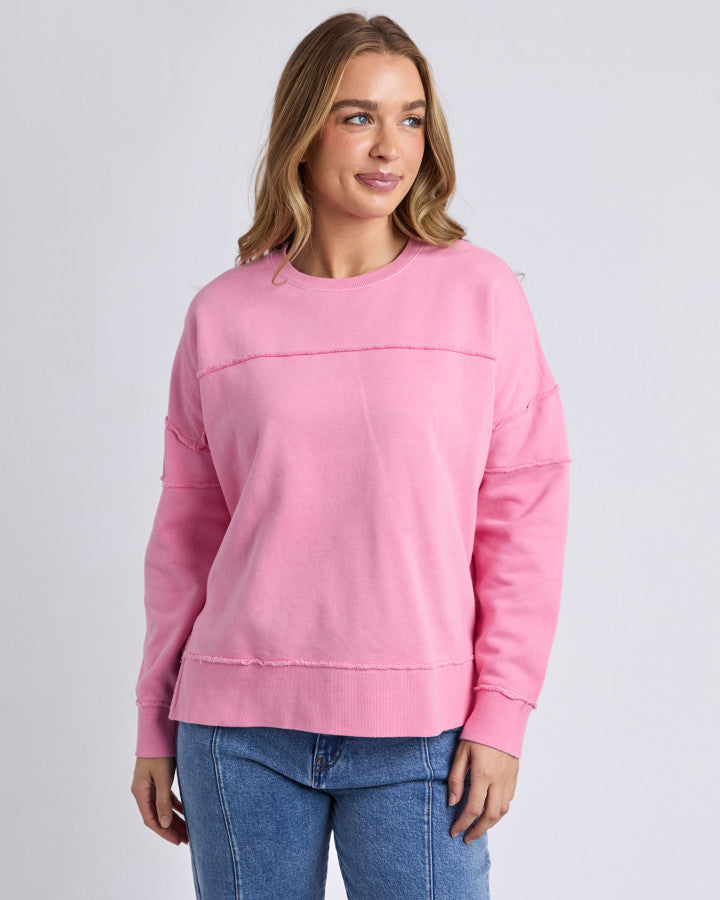Jayne Throw on Fleece - Sea Pink