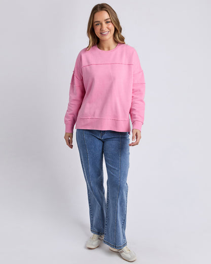Jayne Throw on Fleece - Sea Pink