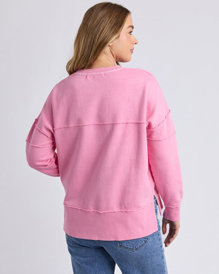 Jayne Throw on Fleece - Sea Pink