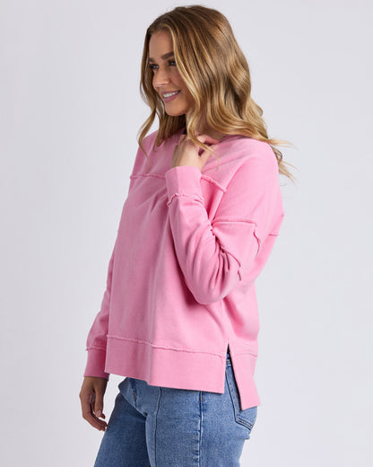 Jayne Throw on Fleece - Sea Pink