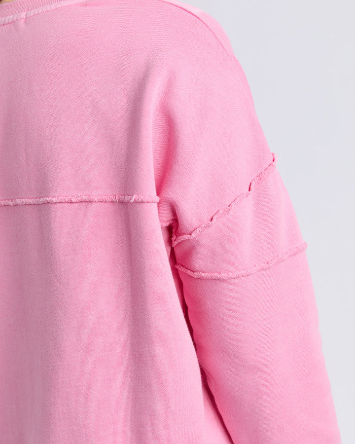 Jayne Throw on Fleece - Sea Pink