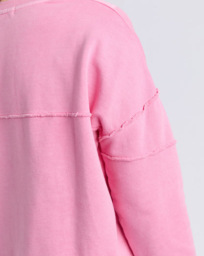 Jayne Throw on Fleece - Sea Pink