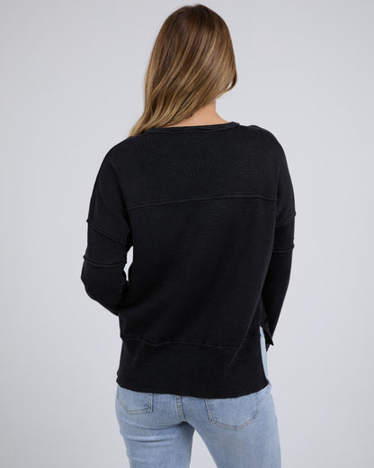 Jayne Throw on Knit - Black