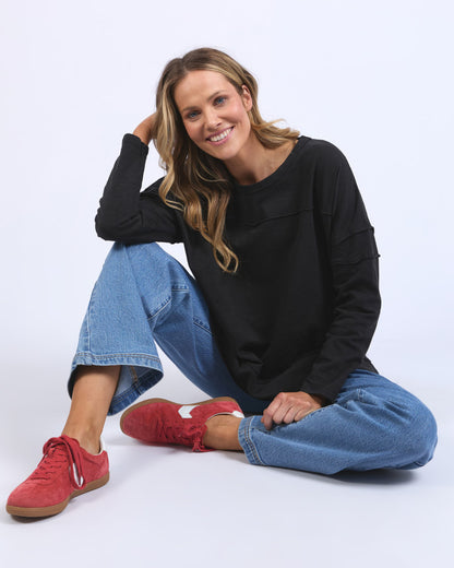 Jayne Throw on Top - Black