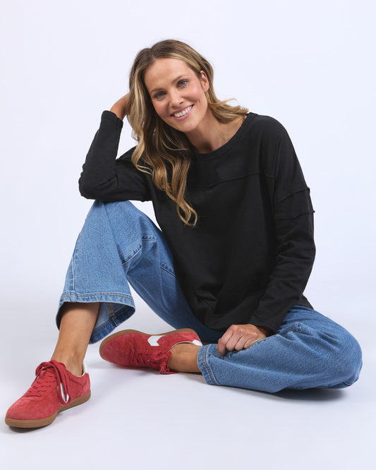 Jayne Throw on Top - Black