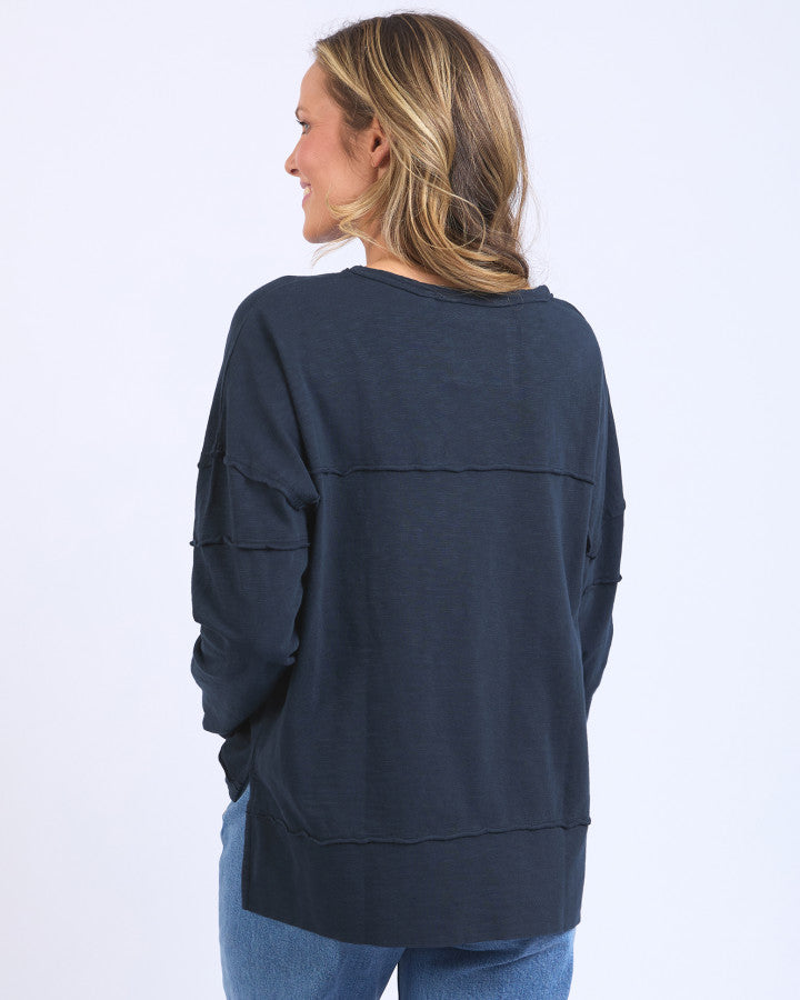 Jayne Throw on Top - Navy