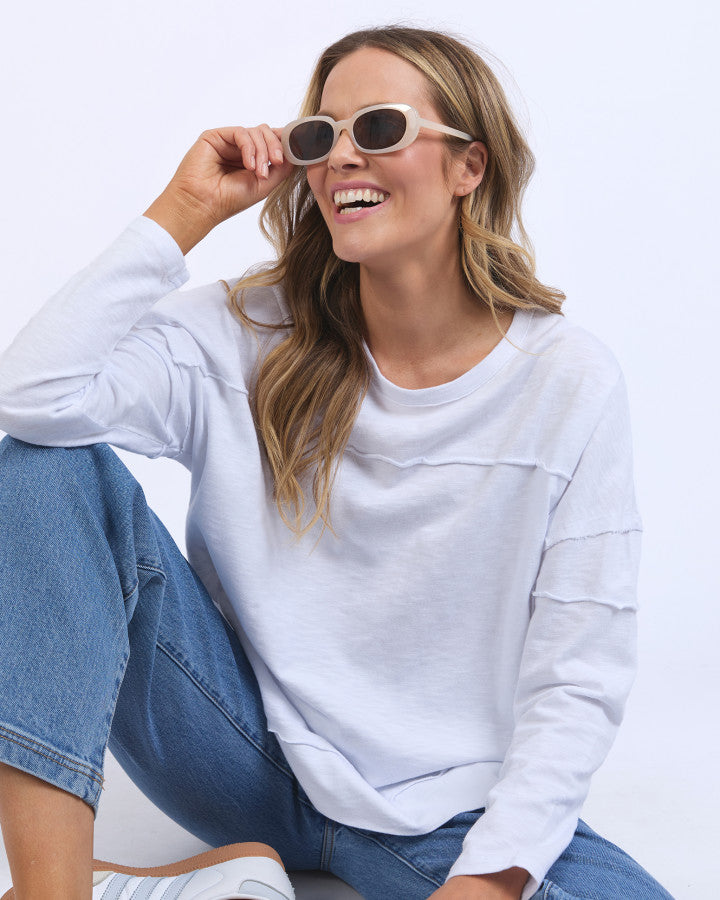 Jayne Throw on Top - White