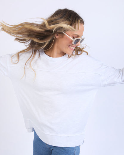 Jayne Throw on Top - White