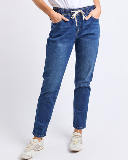 Juliette Jogger Jean - Vintage Blue