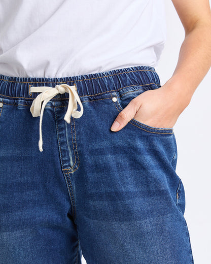 Juliette Jogger Jean - Vintage Blue
