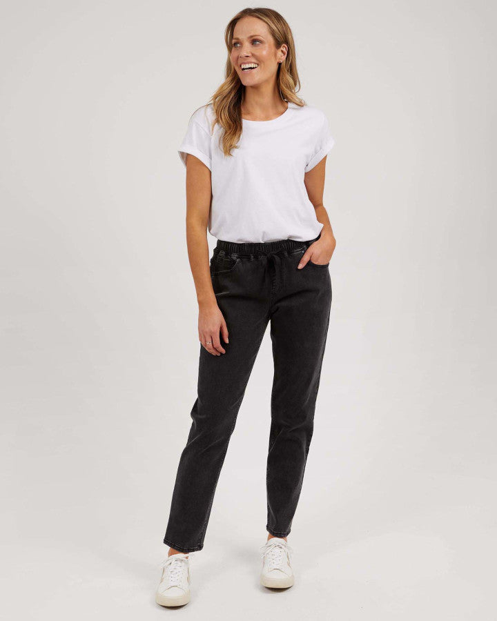 Juliette Jogger Jean - Washed Black