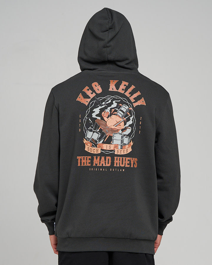 Kegs Kelly | Hooded Pullover - Vintage Black