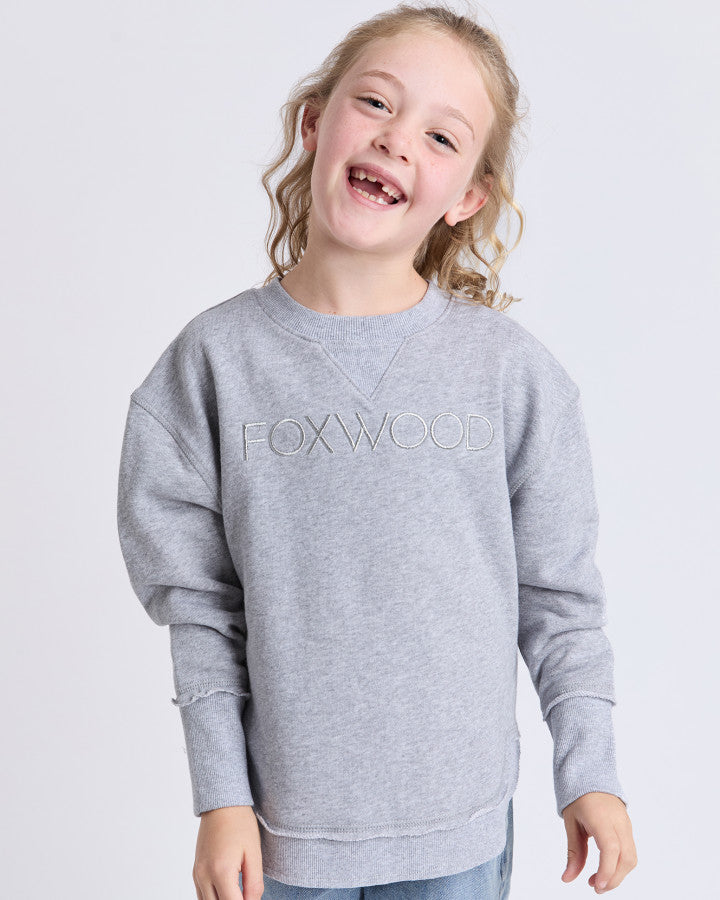 Kids Simplified Crew - Grey Marle
