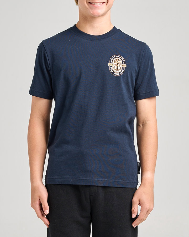 Youth Living Anchor SS Tee - Navy