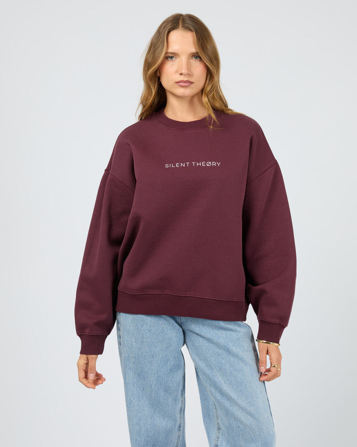 Silent Theory Logo Crew - Cherry