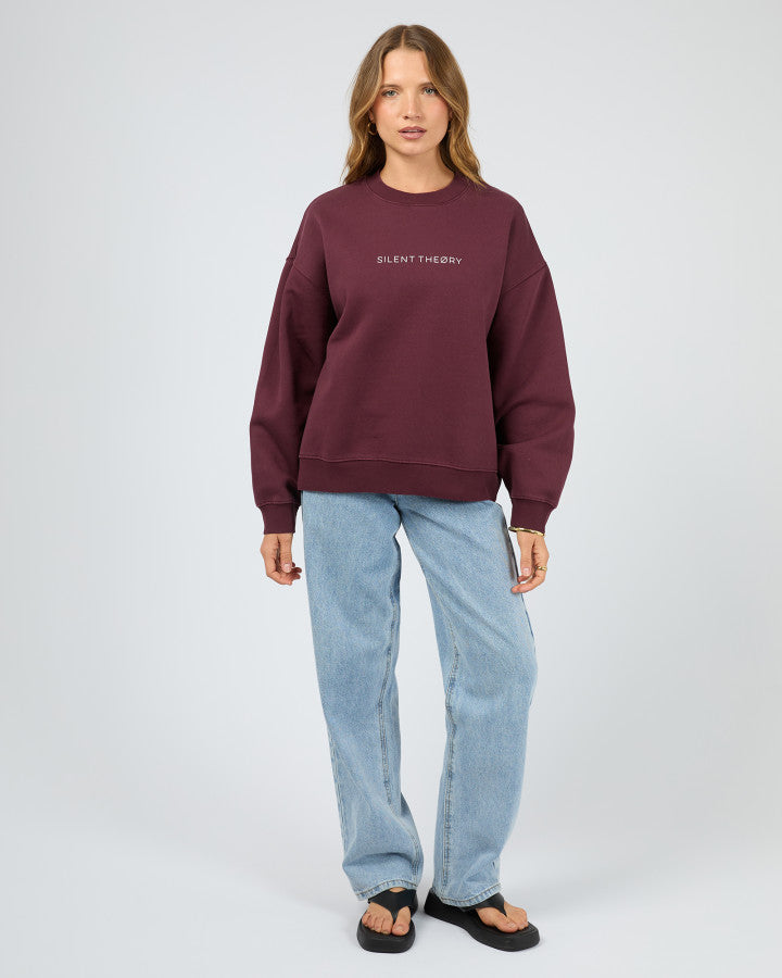 Silent Theory Logo Crew - Cherry