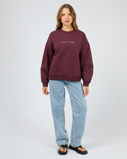 Silent Theory Logo Crew - Cherry