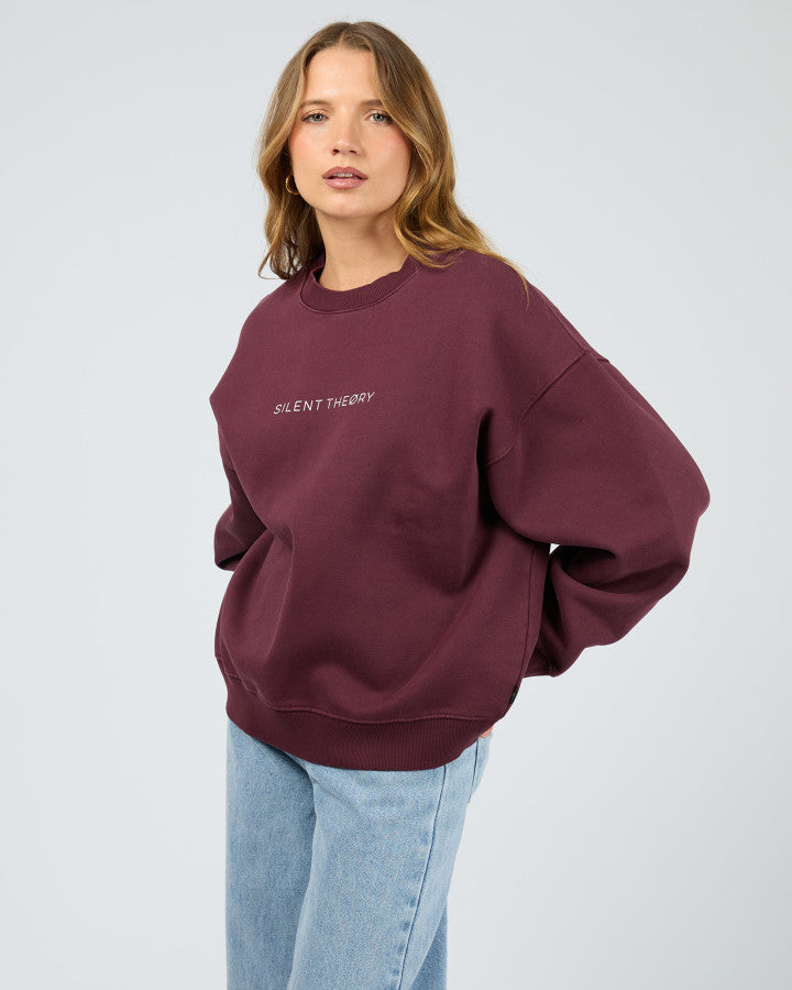 Silent Theory Logo Crew - Cherry
