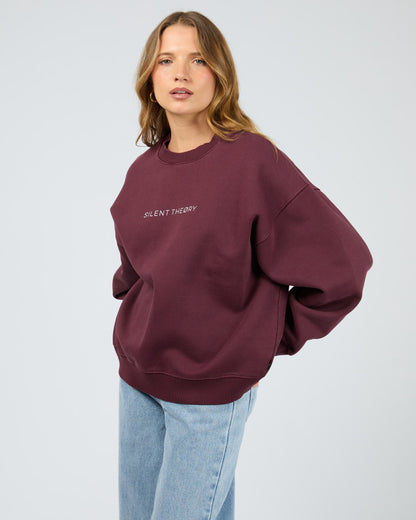Silent Theory Logo Crew - Cherry