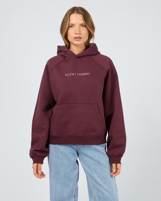 Silent Theory Logo Hoodie - Cherry