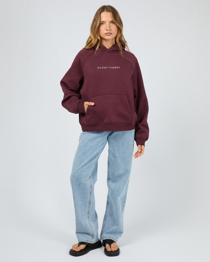 Silent Theory Logo Hoodie - Cherry