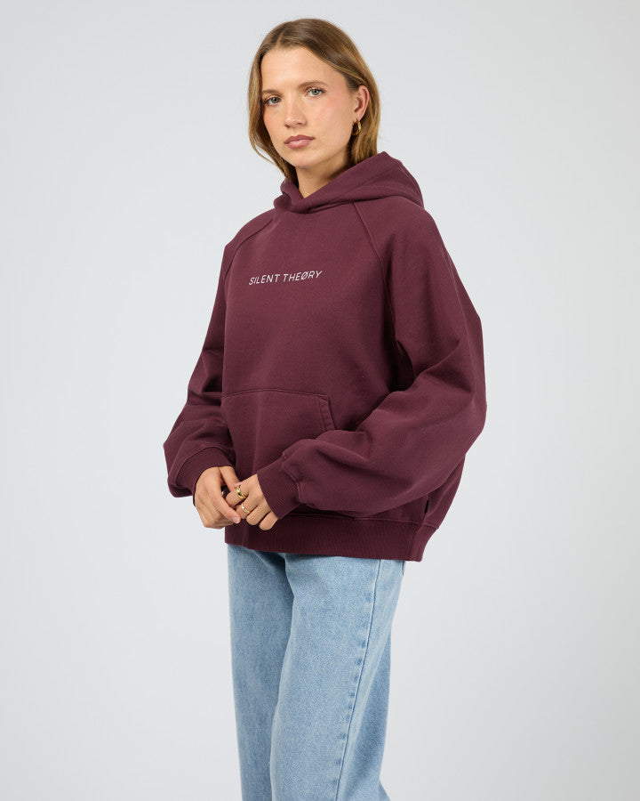 Silent Theory Logo Hoodie - Cherry