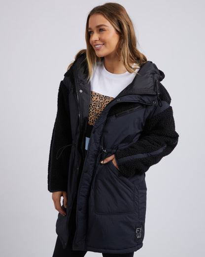 Longline Anorak - Black