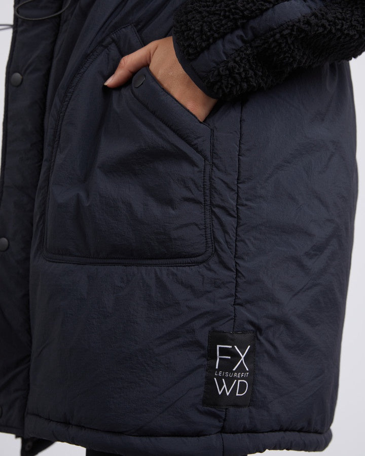 Longline Anorak - Black