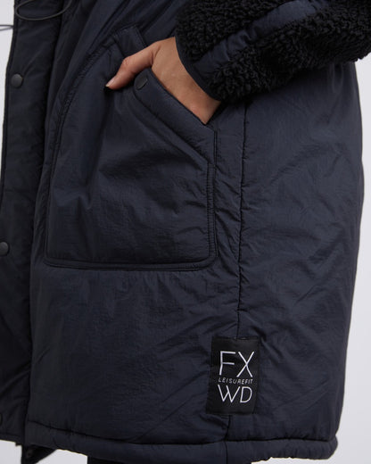 Longline Anorak - Black