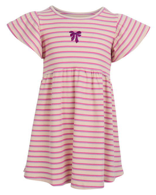 Eve Girl Lottie Rib Dress - Oat