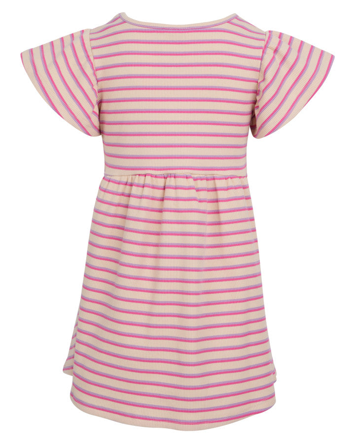 Eve Girl Lottie Rib Dress - Oat