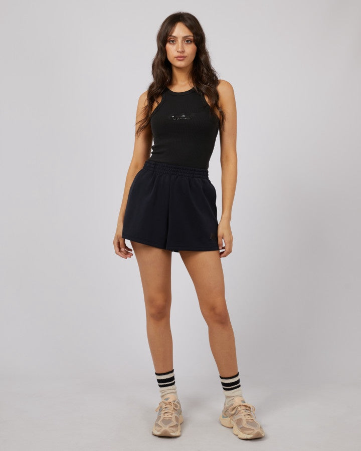 Luxe Active Track Short - Black