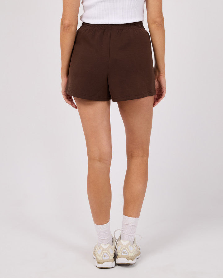 Luxe Active Track Short - Brown
