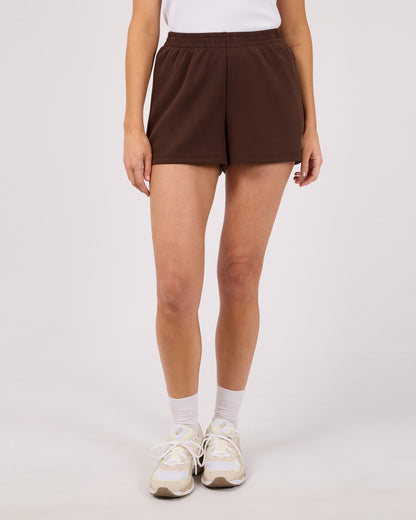 Luxe Active Track Short - Brown