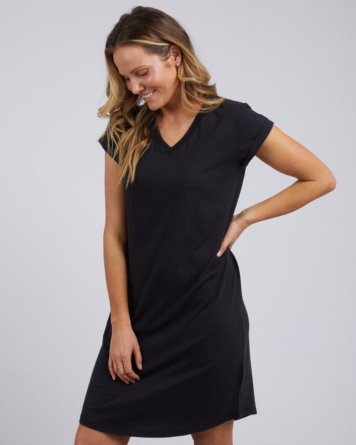 Manly Vee Dress - Black