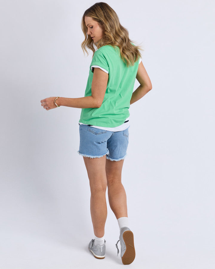 Foxwood Manly Vee Tee - Irish Green