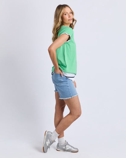 Foxwood Manly Vee Tee - Irish Green