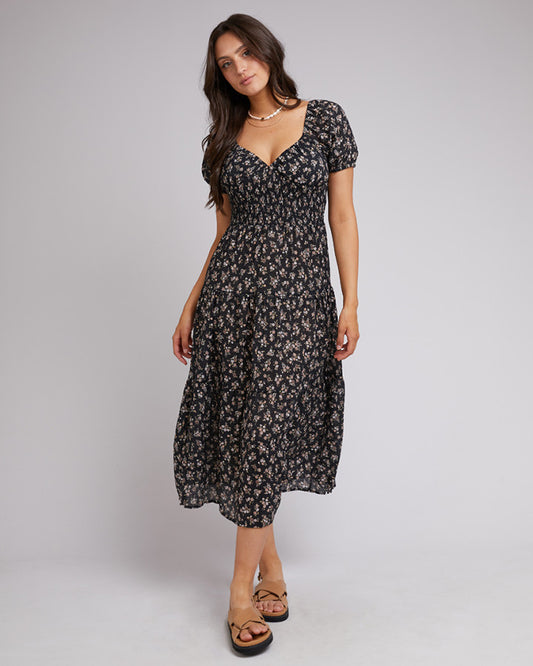 All About Eve - Maya Floral Maxi Dress - Black